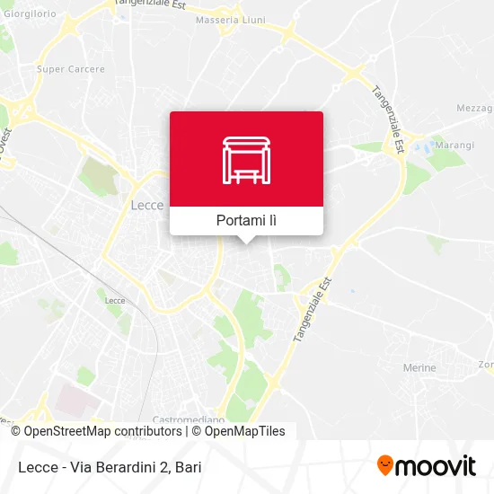 Mappa Lecce - Via Berardini 2