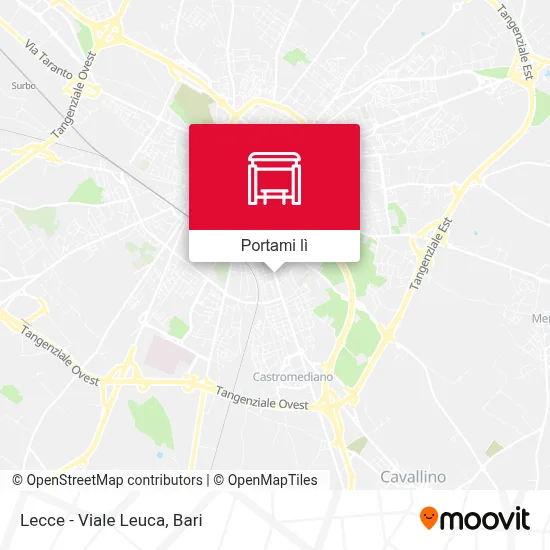 Mappa Lecce - Viale Leuca