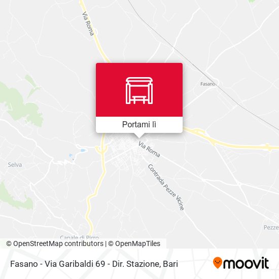 Mappa Fasano - Via Garibaldi 69 - Dir. Stazione