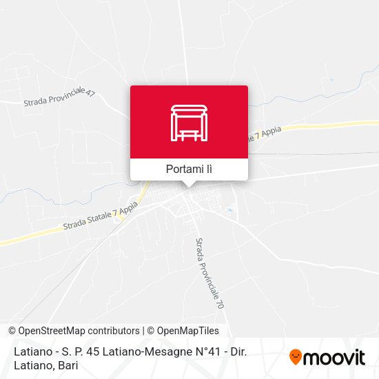 Mappa Latiano - S. P. 45 Latiano-Mesagne N°41 - Dir. Latiano
