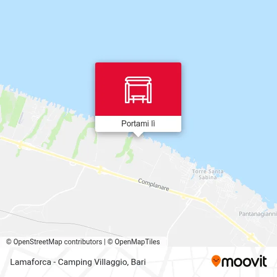 Mappa Lamaforca - Camping Villaggio