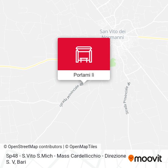 Mappa Sp48 -  S.Vito S.Mich - Mass Cardellicchio - Direzione S. V