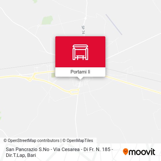 Mappa San Pancrazio S.No - Via Cesarea - Di Fr. N. 185 - Dir.T.Lap
