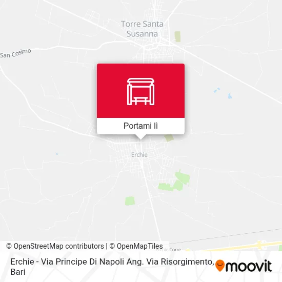 Mappa Erchie - Via Principe Di Napoli Ang. Via Risorgimento