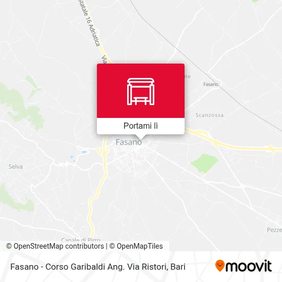 Mappa Fasano - Corso Garibaldi Ang. Via Ristori