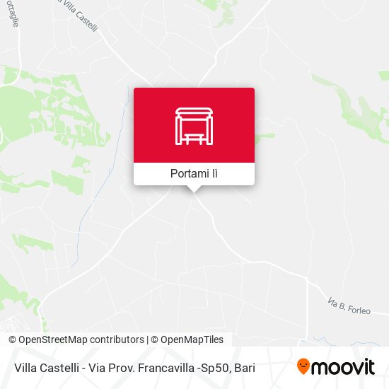 Mappa Villa Castelli - Via Prov. Francavilla -Sp50