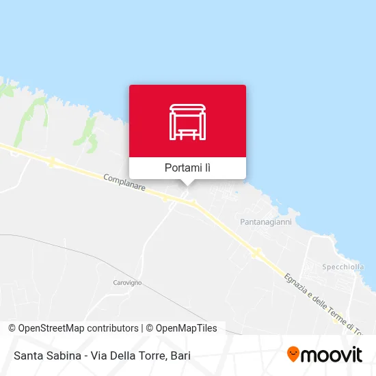 Mappa Santa Sabina - Via Della Torre
