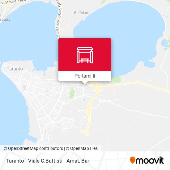 Mappa Taranto - Viale C.Battisti - Amat