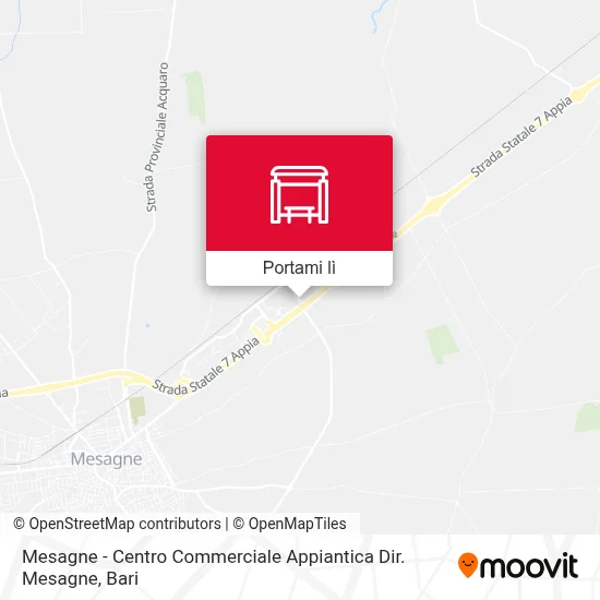 Mappa Mesagne - Centro Commerciale Appiantica Dir. Mesagne