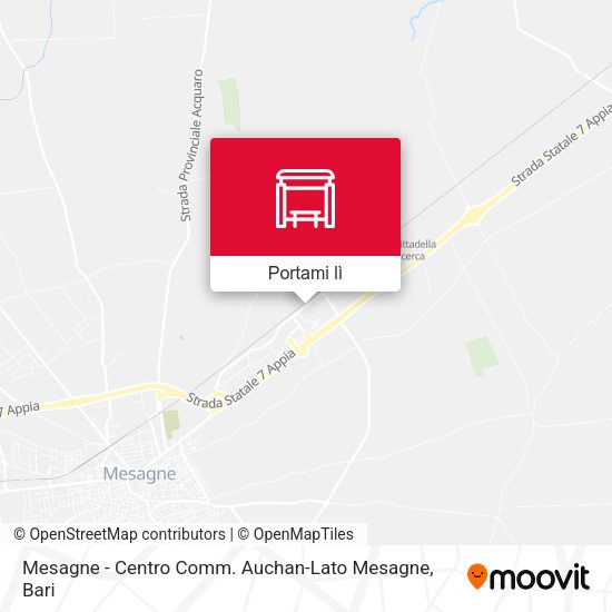 Mappa Mesagne - Centro Comm. Auchan-Lato Mesagne