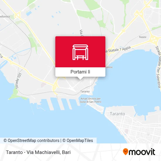 Mappa Taranto - Via Machiavelli