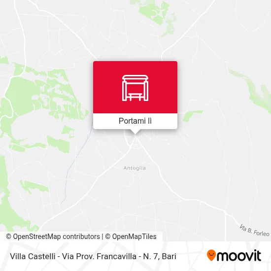 Mappa Villa Castelli - Via Prov. Francavilla - N. 7