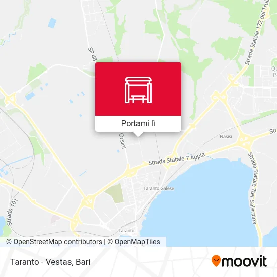 Mappa Taranto - Vestas