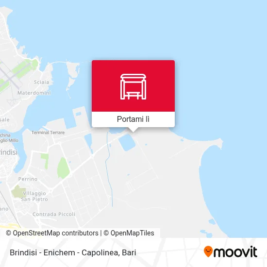 Mappa Brindisi - Enichem - Capolinea