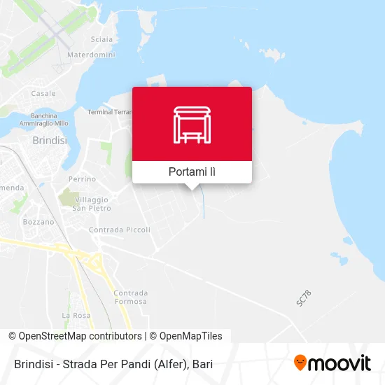 Mappa Brindisi - Strada Per Pandi (Alfer)