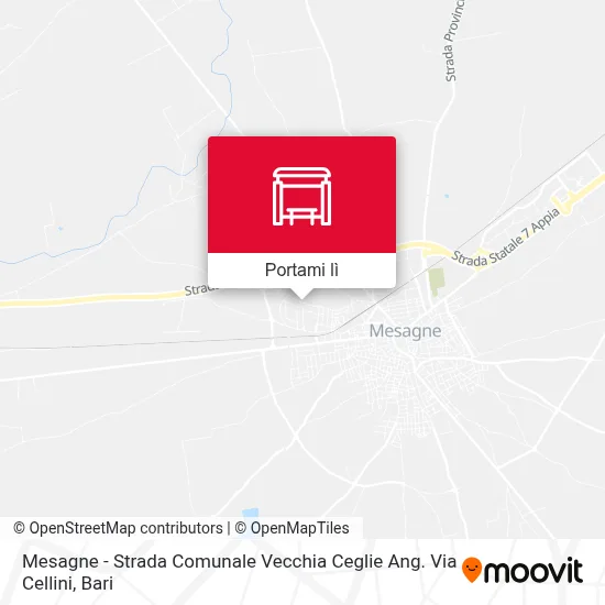 Mappa Mesagne - Strada Comunale Vecchia Ceglie Ang. Via Cellini