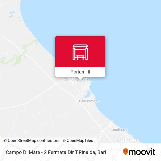 Mappa Campo Di Mare - 2 Fermata Dir T.Rinalda