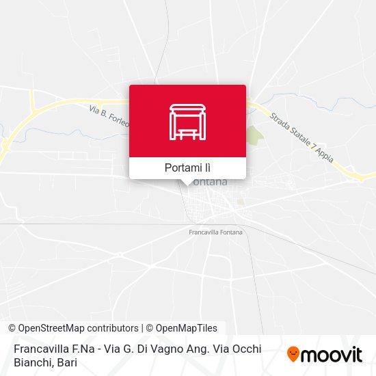Mappa Francavilla F.Na - Via G. Di Vagno Ang. Via Occhi Bianchi