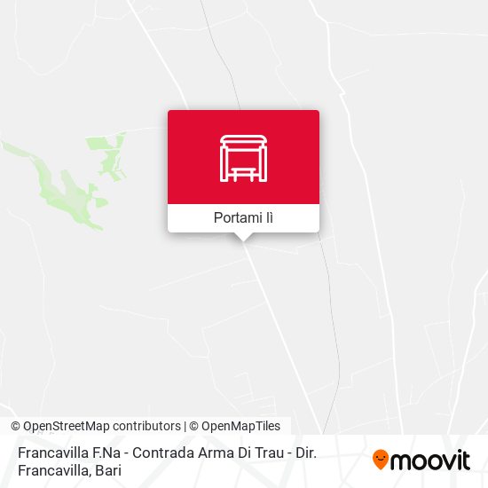 Mappa Francavilla F.Na - Contrada Arma Di Trau - Dir. Francavilla