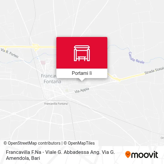 Mappa Francavilla F.Na - Viale G. Abbadessa Ang. Via G. Amendola