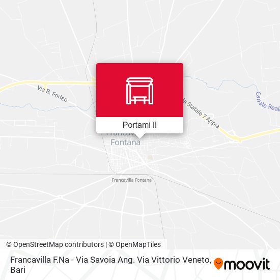 Mappa Francavilla F.Na - Via Savoia Ang. Via Vittorio Veneto