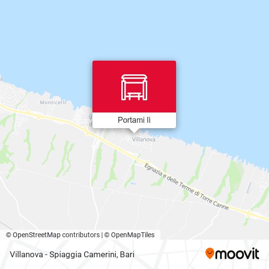Mappa Villanova - Spiaggia Camerini