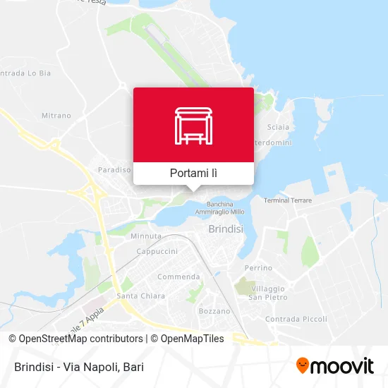 Mappa Brindisi - Via Napoli