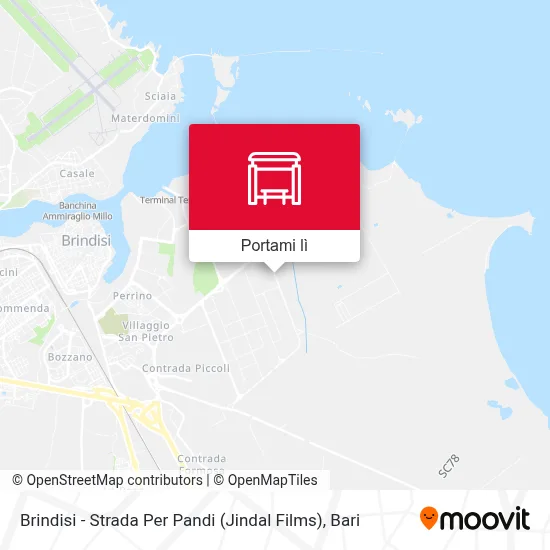 Mappa Brindisi - Strada Per Pandi (Jindal Films)