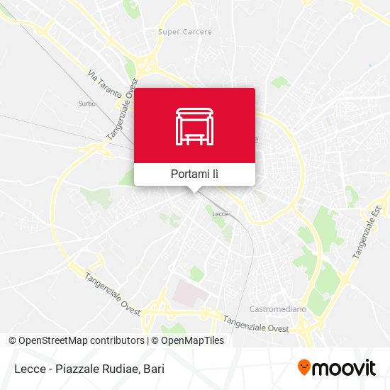 Mappa Lecce - Piazzale Rudiae