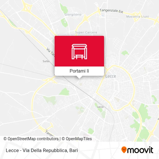 Mappa Lecce - Via Della Repubblica