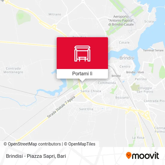 Mappa Brindisi - Piazza Sapri