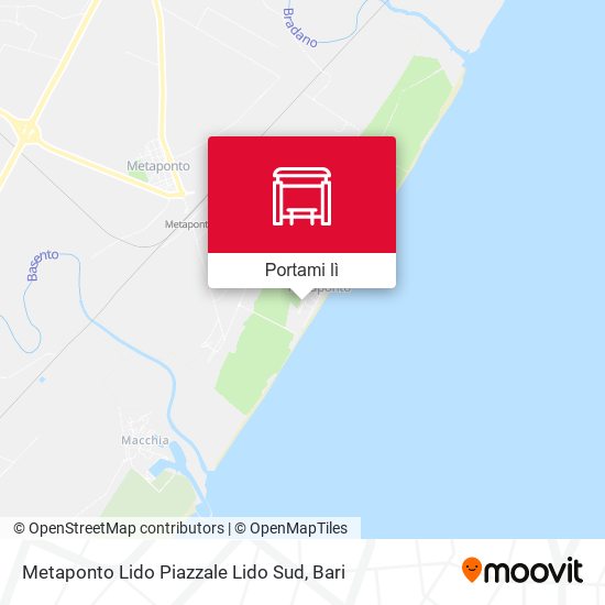 Mappa Metaponto Lido Piazzale Lido Sud