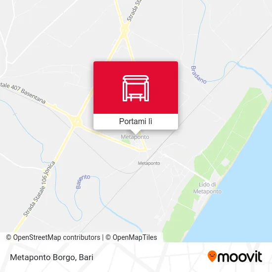 Mappa Metaponto Borgo