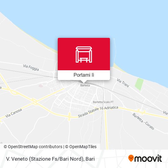 Mappa V. Veneto (Stazione Fs / Bari Nord)