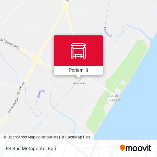 Mappa FS Bus Metaponto