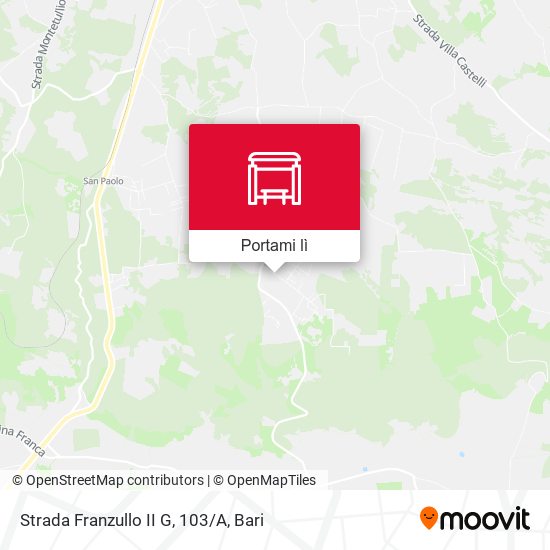 Mappa Strada Franzullo II G, 103/A