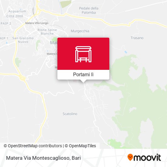 Mappa Matera Via Montescaglioso