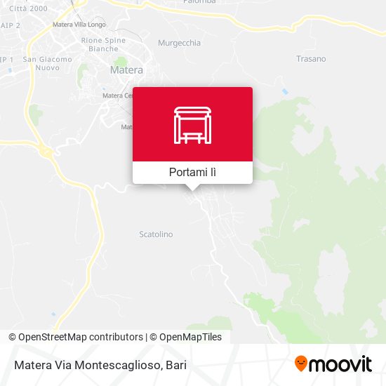 Mappa Matera Via Montescaglioso