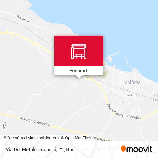 Mappa Via Dei Metalmeccanici, 22