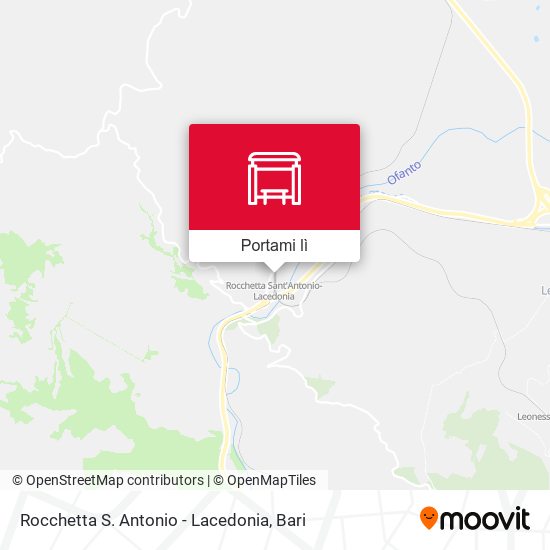 Mappa Rocchetta S. Antonio - Lacedonia
