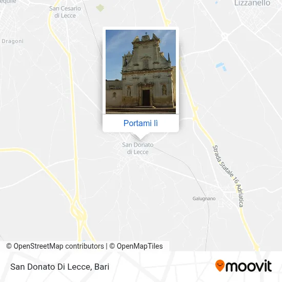 Mappa San Donato Di Lecce