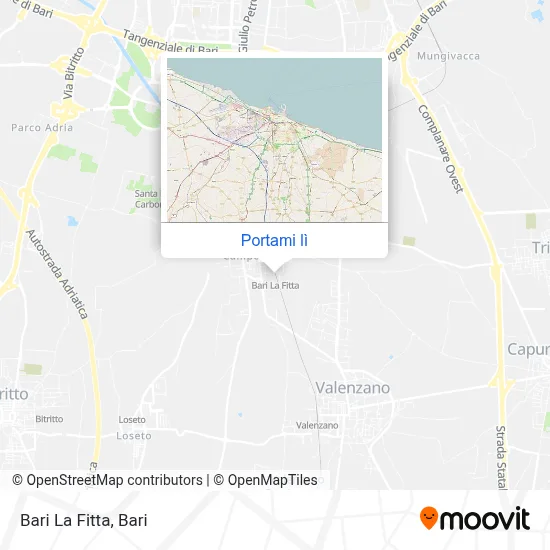 Mappa Bari La Fitta