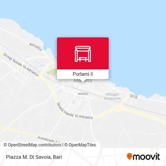 Mappa Piazza M. Di Savoia