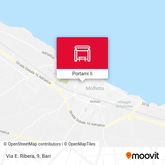 Mappa Via E. Ribera, 9