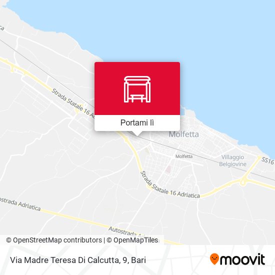 Mappa Via Madre Teresa Di Calcutta, 9