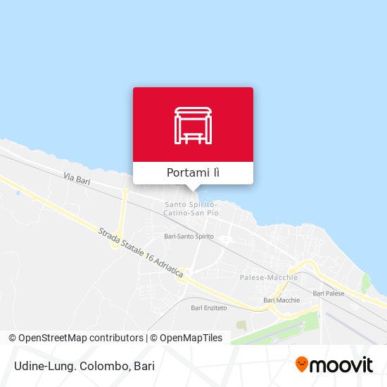 Mappa Udine-Lung. Colombo