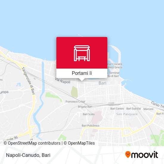 Mappa Napoli-Canudo