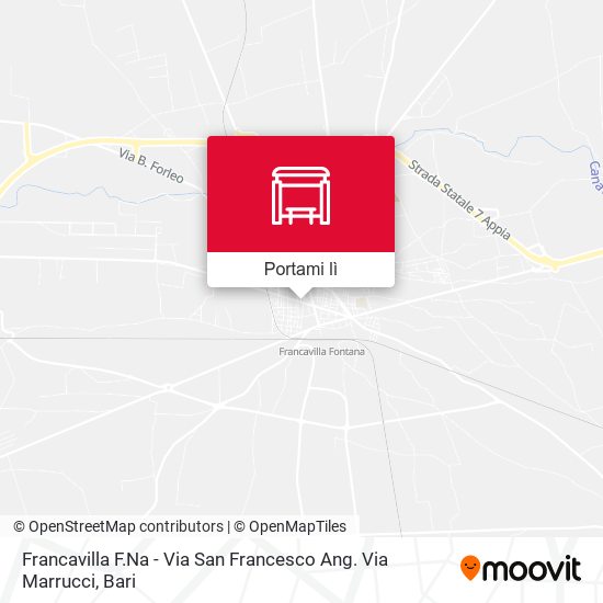 Mappa Francavilla F.Na - Via San Francesco Ang. Via Marrucci