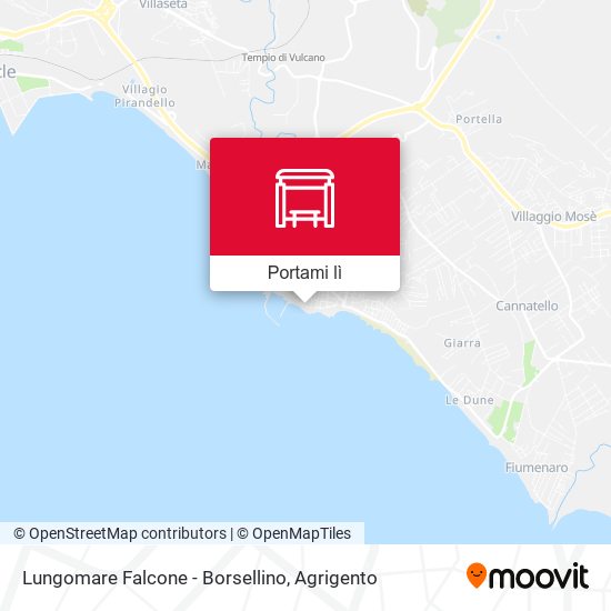 Mappa Lungomare Falcone - Borsellino