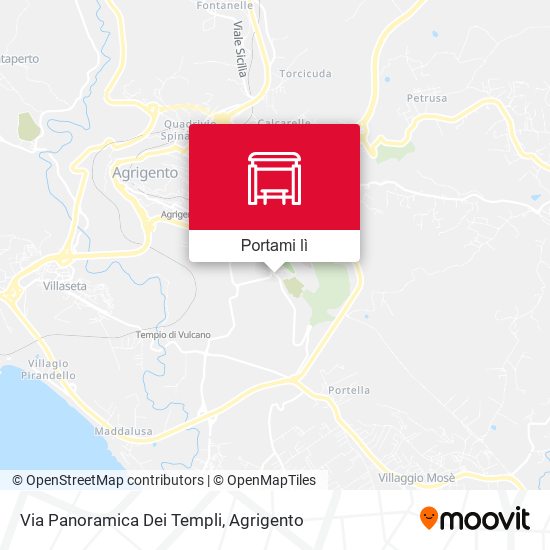 Mappa Via Panoramica Dei Templi